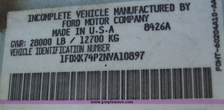 image for item 4606 1992 Ford Medium Heavy F700F truck