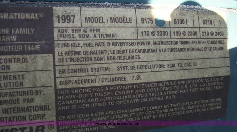 image for item 4607 1998 International Series 4700 truck