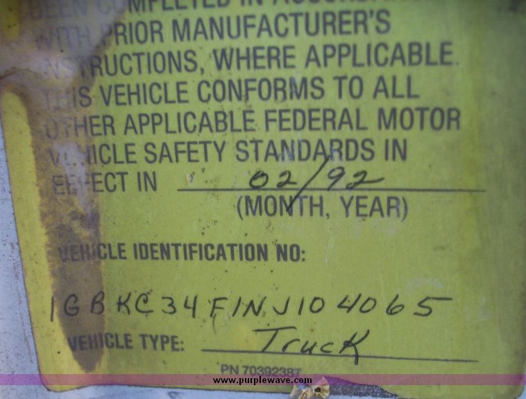 image for item 4623 1992 Chevrolet C3500-HD
