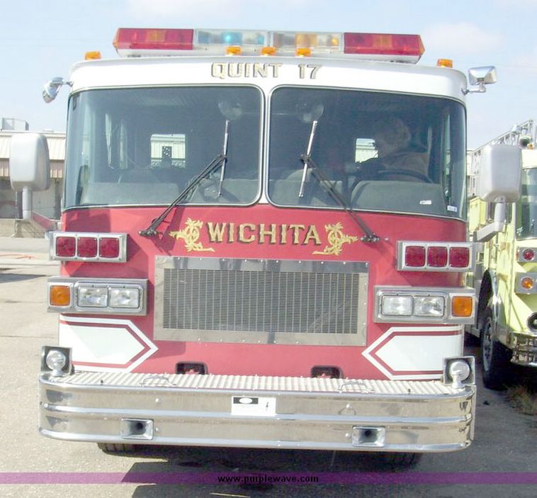 image for item 4651 1993 Sutphen HS2789 75' Quint aerial platform truck