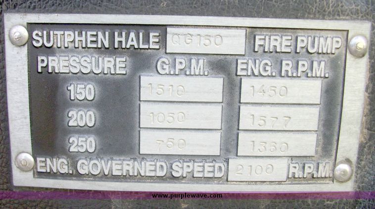 image for item 4651 1993 Sutphen HS2789 75' Quint aerial platform truck