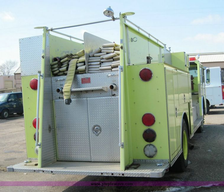 image for item 4656 1987 Sutphen HS2080 hazmat pumper truck
