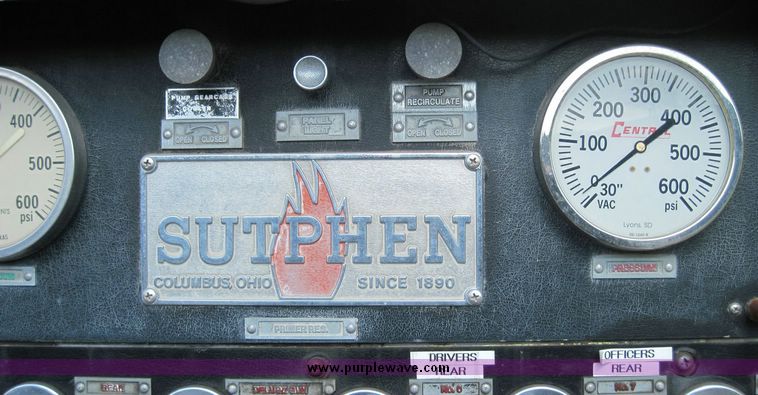 image for item 4656 1987 Sutphen HS2080 hazmat pumper truck