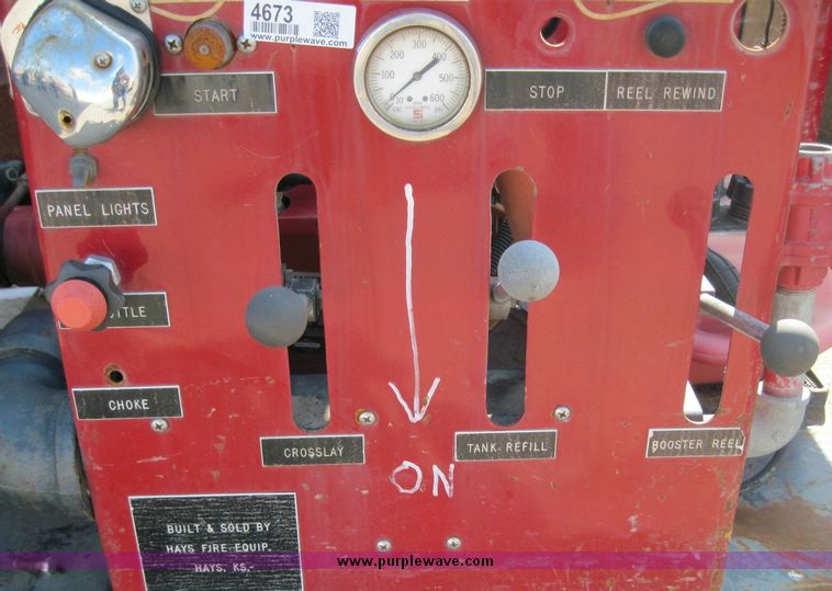 image for item 4673 Waterous fire pump with hose and reel