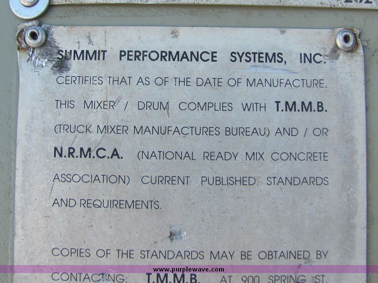 image for item 3424 1991 Mack concrete truck