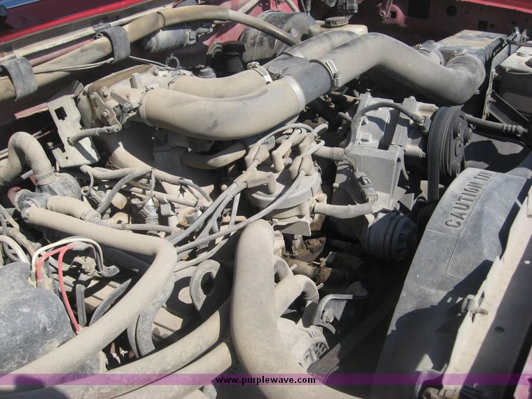 image for item 3947 1996 Ford F-350 pickup with custom flatbed