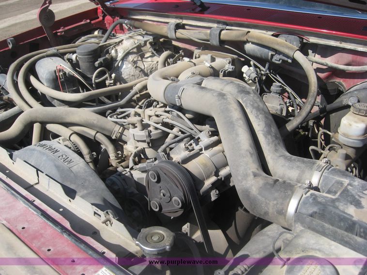 image for item 3947 1996 Ford F-350 pickup with custom flatbed