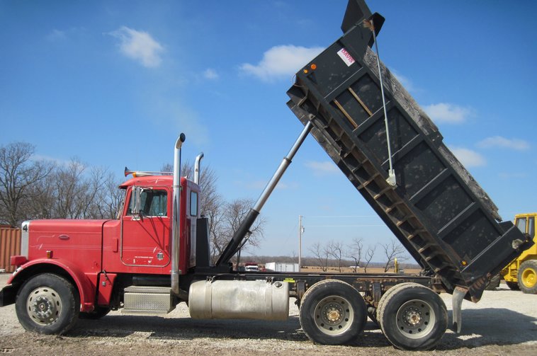image for item 4682 1987 Peterbilt Conventional 359 tandem axle dump truck