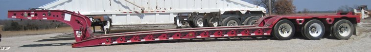 image for item 4684 2006 Fontaine TA51H 55 ton specialized low boy trailer