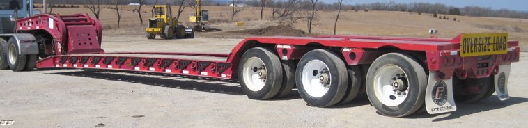 image for item 4684 2006 Fontaine TA51H 55 ton specialized low boy trailer