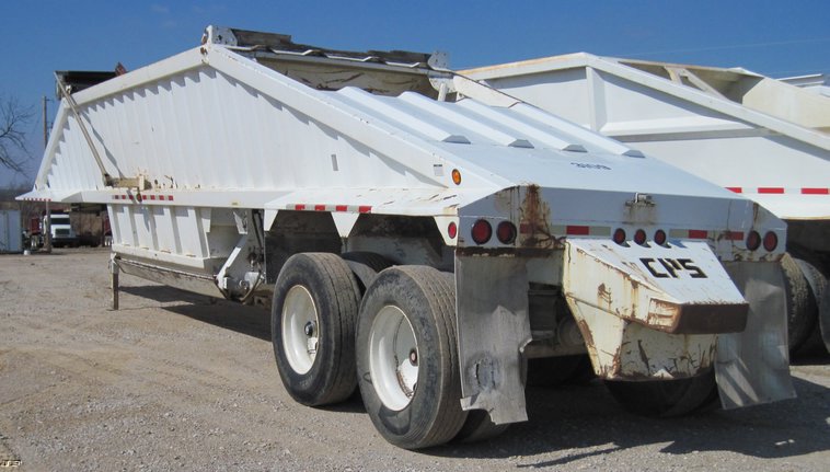 image for item 4685 2001 CPS tandem axle belly dump trailer