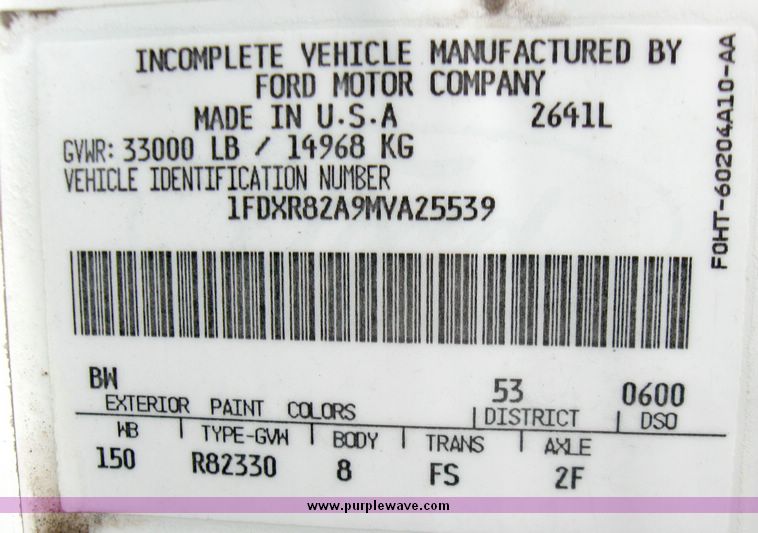 image for item 5457 1991 Ford Conventional LN8000F tractor truck