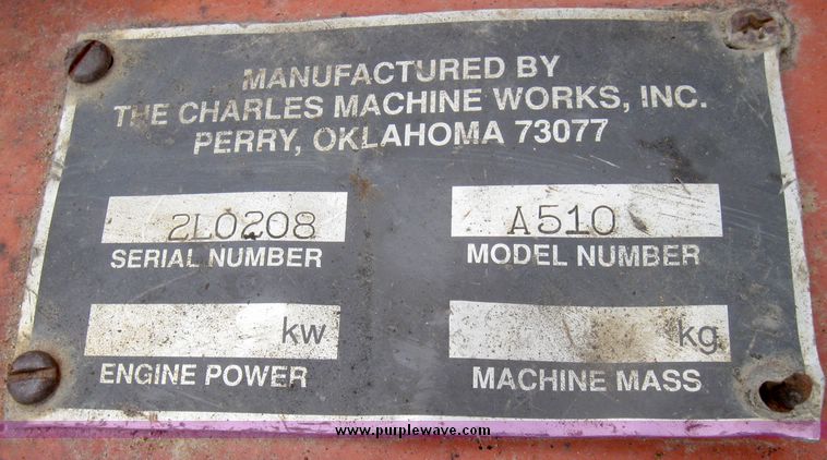 image for item 5576 1997 Ditch Witch 5110 trencher