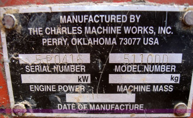 image for item 5576 1997 Ditch Witch 5110 trencher