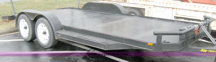 image for item 5582 2009 M&M 19' tandem axle trailer