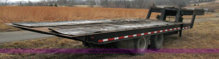 image for item 5684 1978 Miller OTG44 tilt bed trailer