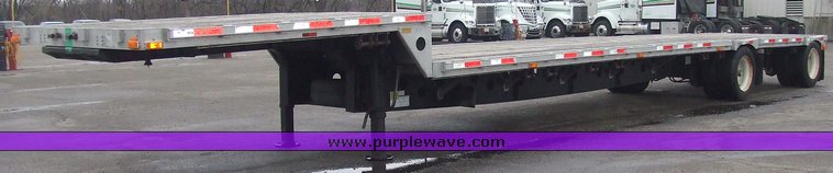 image for item 6654 2003 Transcraft D-Eagle W2 drop deck trailer