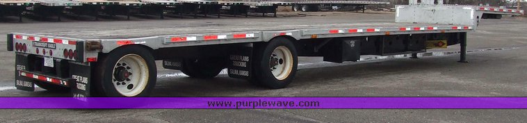 image for item 6654 2003 Transcraft D-Eagle W2 drop deck trailer