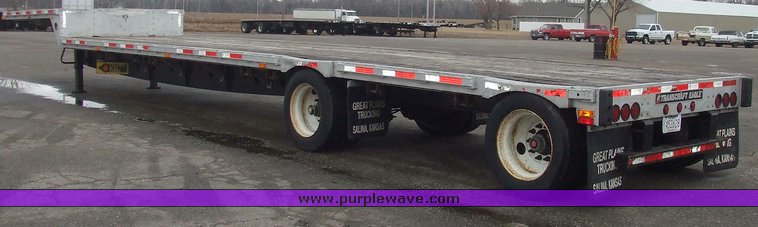 image for item 6654 2003 Transcraft D-Eagle W2 drop deck trailer