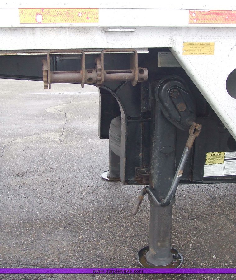 image for item 6654 2003 Transcraft D-Eagle W2 drop deck trailer