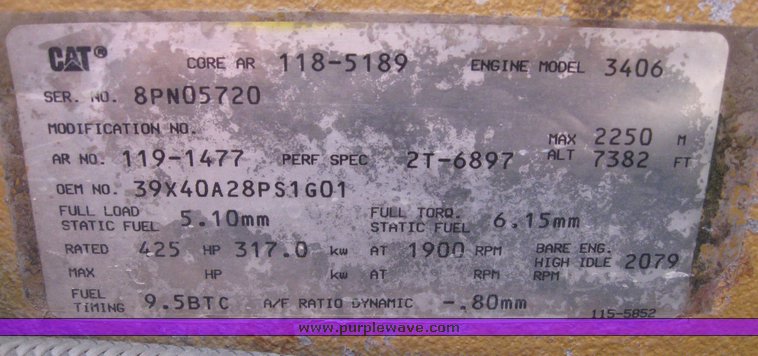 image for item 7722 1996 Kenworth W900B