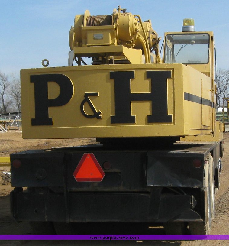 image for item 7861 1972 P & H T-300 30 ton hydraulic truck crane