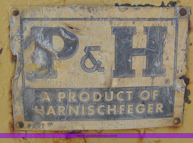 image for item 7861 1972 P & H T-300 30 ton hydraulic truck crane