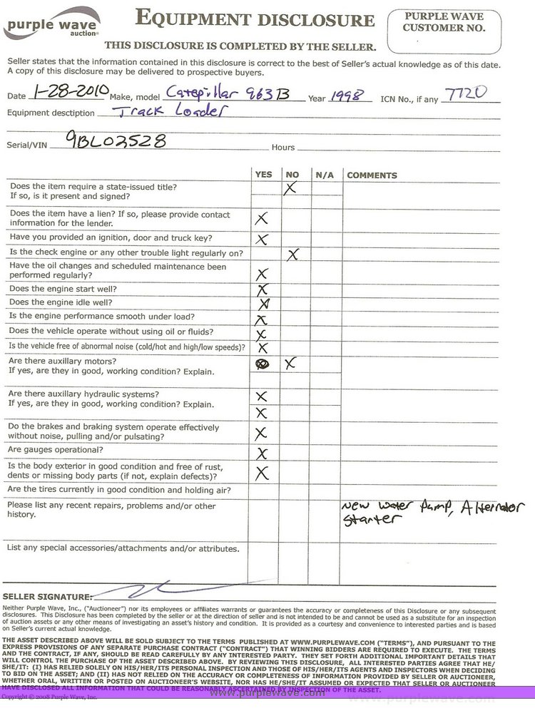 image for item 7720 1998 Caterpillar 963B crawler loader