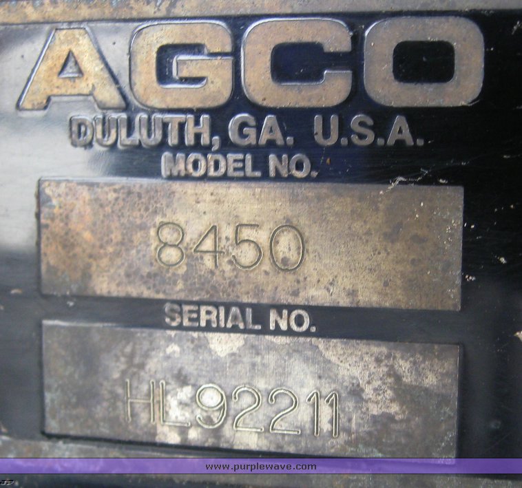 image for item 1450 2002 Hesston 8450 swather with 18' Header