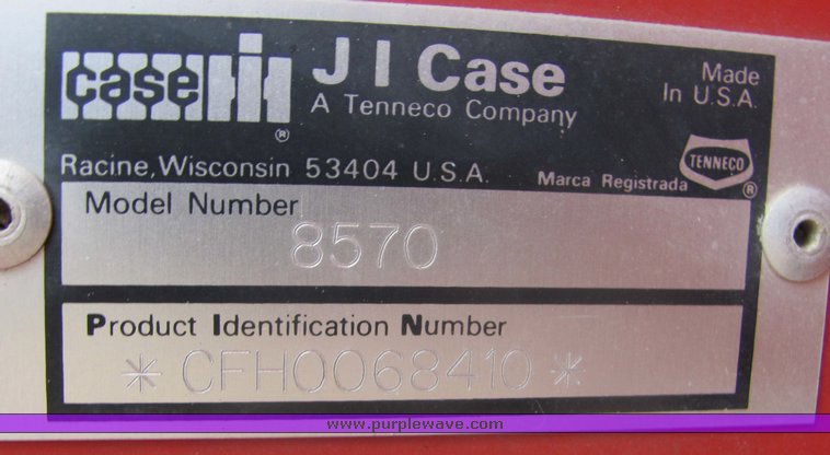 image for item 3232 Case 8570 3x3 large square baler