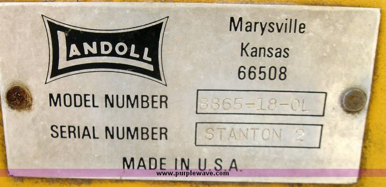 image for item 3419 Landoll Stanton five bottom rollover plow