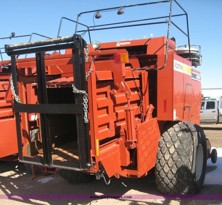 image for item 3925 2005 Hesston 4910 large square baler with bales chute
