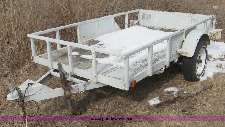 image for item 3942 Shop built tilt bed trailer