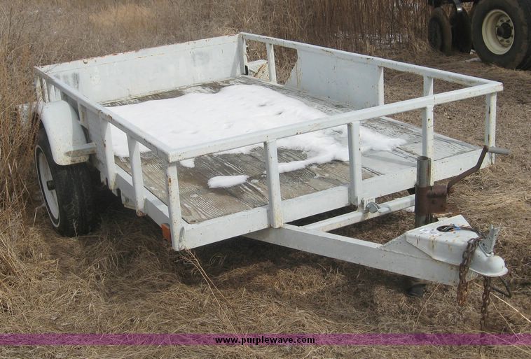 image for item 3942 Shop built tilt bed trailer