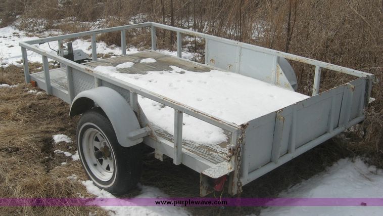 image for item 3942 Shop built tilt bed trailer