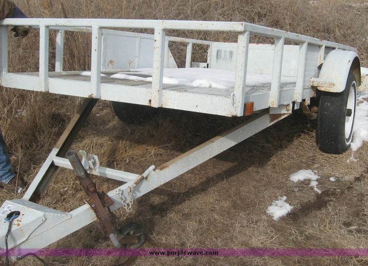 image for item 3942 Shop built tilt bed trailer