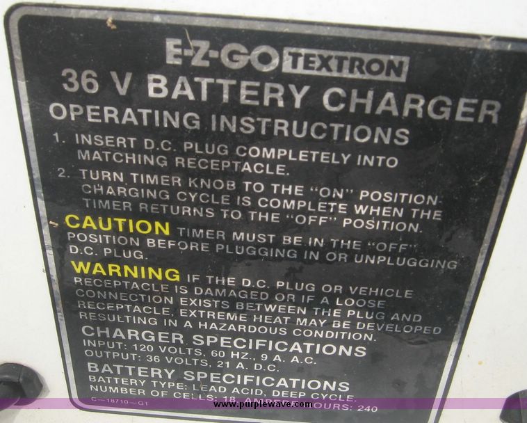 image for item 3943 EZ GO three wheeled electric golf cart