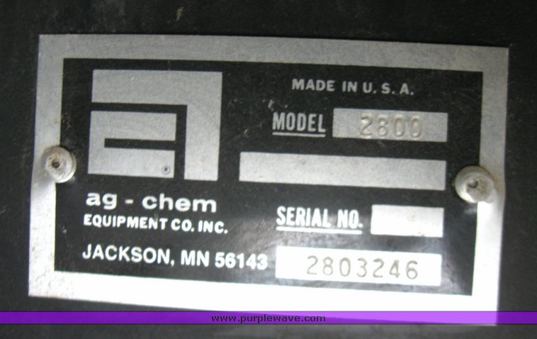 image for item 5661 1996 Big A 2800 self propelled sprayer