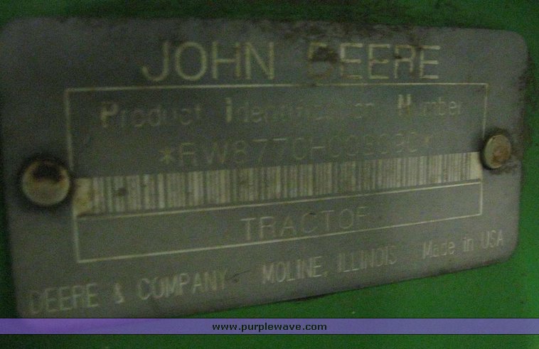 image for item 6000 1995 John Deere 8770 4WD Tractor