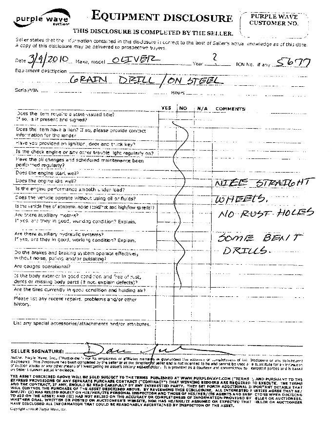 image for item 5677 Oliver-Superior drill