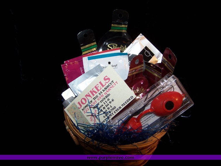 image for item 1052 Take Care of Yourself tanning and hair products basket
