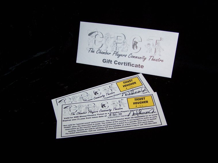 image for item 1092 (2) $20.00 vouchers to the Chamber Players Community Theatre