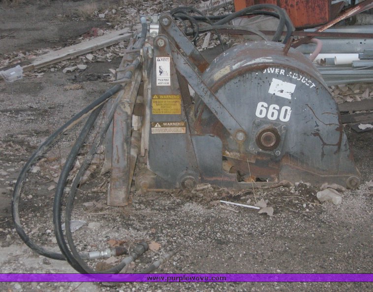 image for item 1021 2003 Universal APX450 mini-mill cold planer skid steer attachment