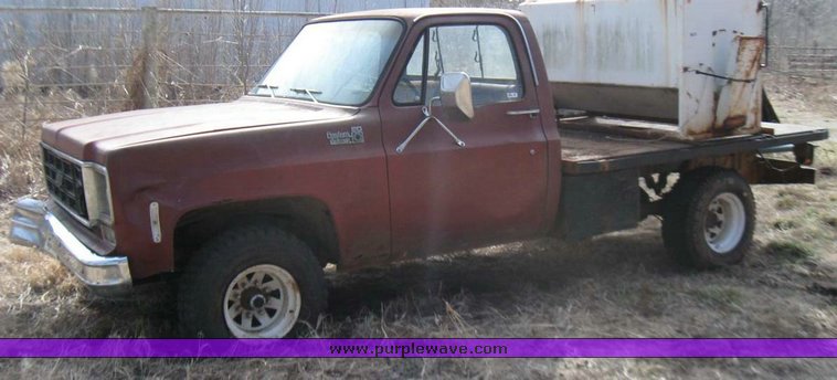 image for item 5567 1978 Chevrolet Custom Deluxe 20 pickup truck