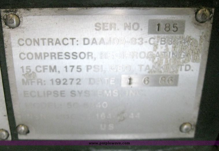 image for item 5637 Buckney air compressor