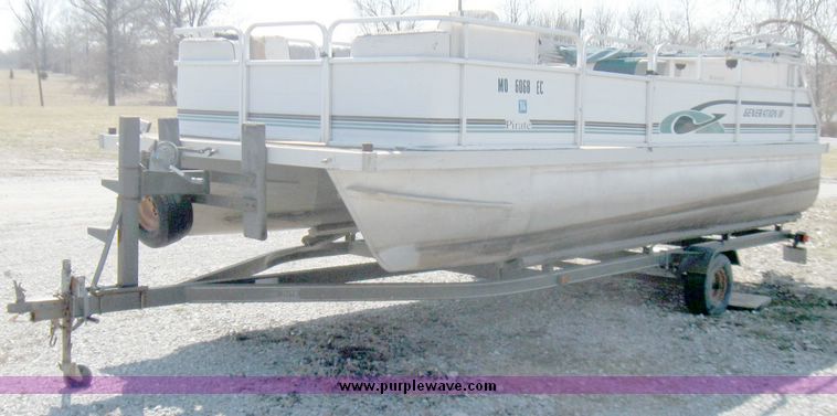 image for item 5703 1996 Pirate Generation II 20' pontoon boat