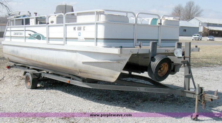 image for item 5703 1996 Pirate Generation II 20' pontoon boat