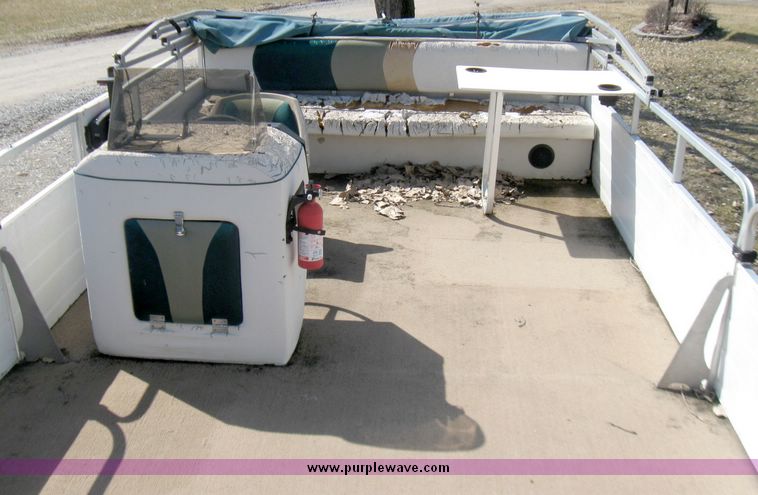 image for item 5703 1996 Pirate Generation II 20' pontoon boat
