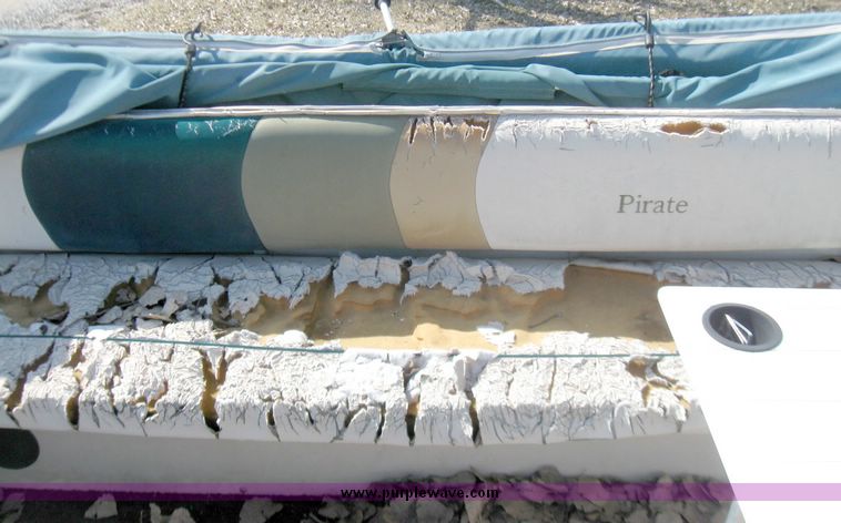 image for item 5703 1996 Pirate Generation II 20' pontoon boat