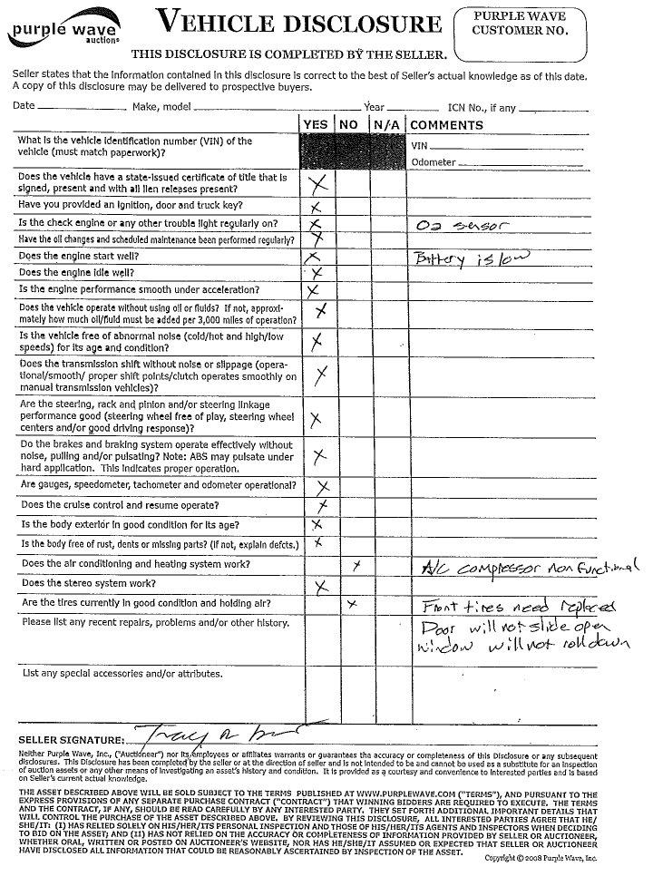 image for item 3386 2001 Dodge Grand Caravan